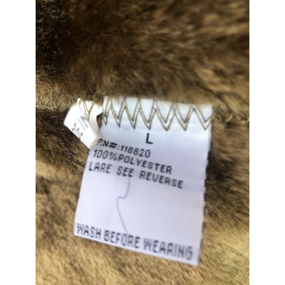 vtg Milly jeans faux suede embellished sherpa coat L - Picture 10 of 13